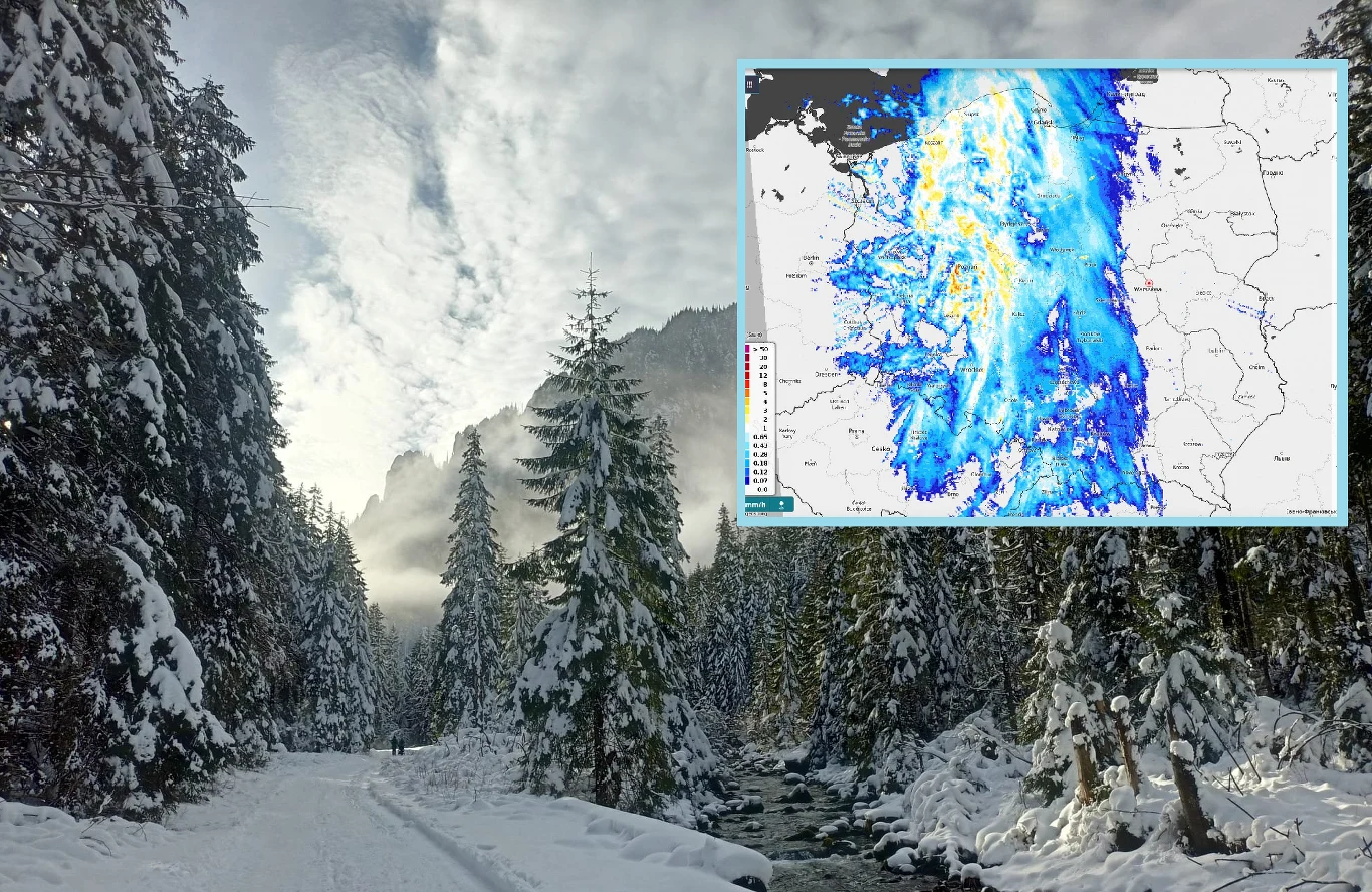 Niż Pit przyniósł do Polski intensywne opady śniegu Niż Pit przyniósł do Polski intensywne opady śniegu