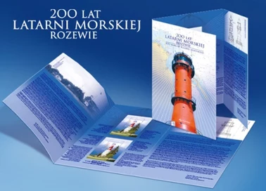 Folder 200 lat Latarni Morskiej w Rozewiu wydała Poczta Polska