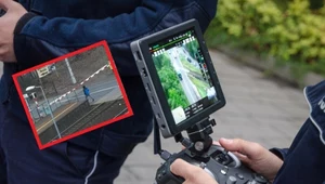 Policjanci dronem kontrolują pieszych. Mandat to 2 tys. zł