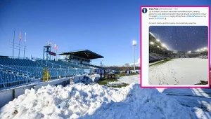 Mecz Ekstraklasy odwołany! Całe miasto pod śniegiem