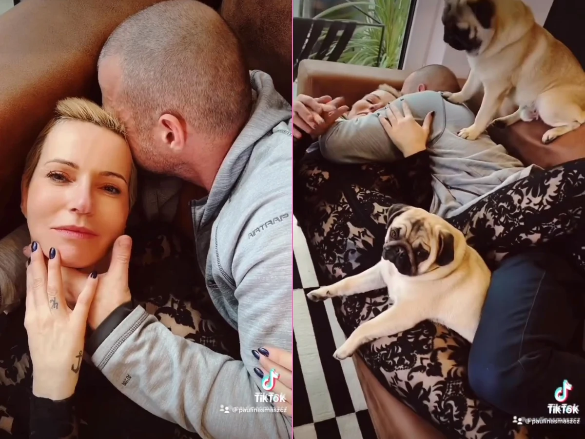 Paulina Smaszcz kotłuje się na kanapie Paulina Smaszcz kotłuje się na kanapie