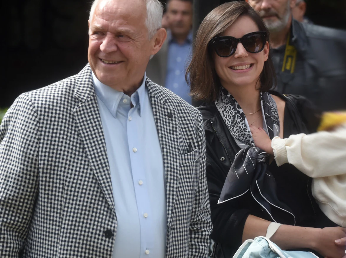 Marek Kondrat z żoną