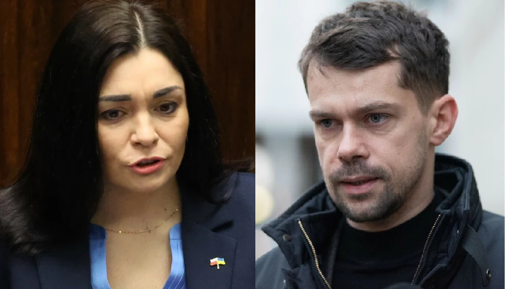 Po lewej: Szefowa Porozumienia Magdalena Sroka, po prawej lider AgroUnii Michał Kołodziejczak Po lewej: Szefowa Porozumienia Magdalena Sroka, po prawej lider AgroUnii Michał Kołodziejczak
