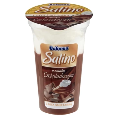 Bakoma Satino Deser o smaku czekoladowym z bitą śmietanką 165 g - 0
