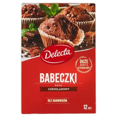 Delecta Babeczki smak czekoladowy mieszanka do domowego wypieku ciasta 280 g - 0