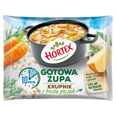 Hortex Gotowa zupa krupnik z kaszą pęczak 450 g - 1