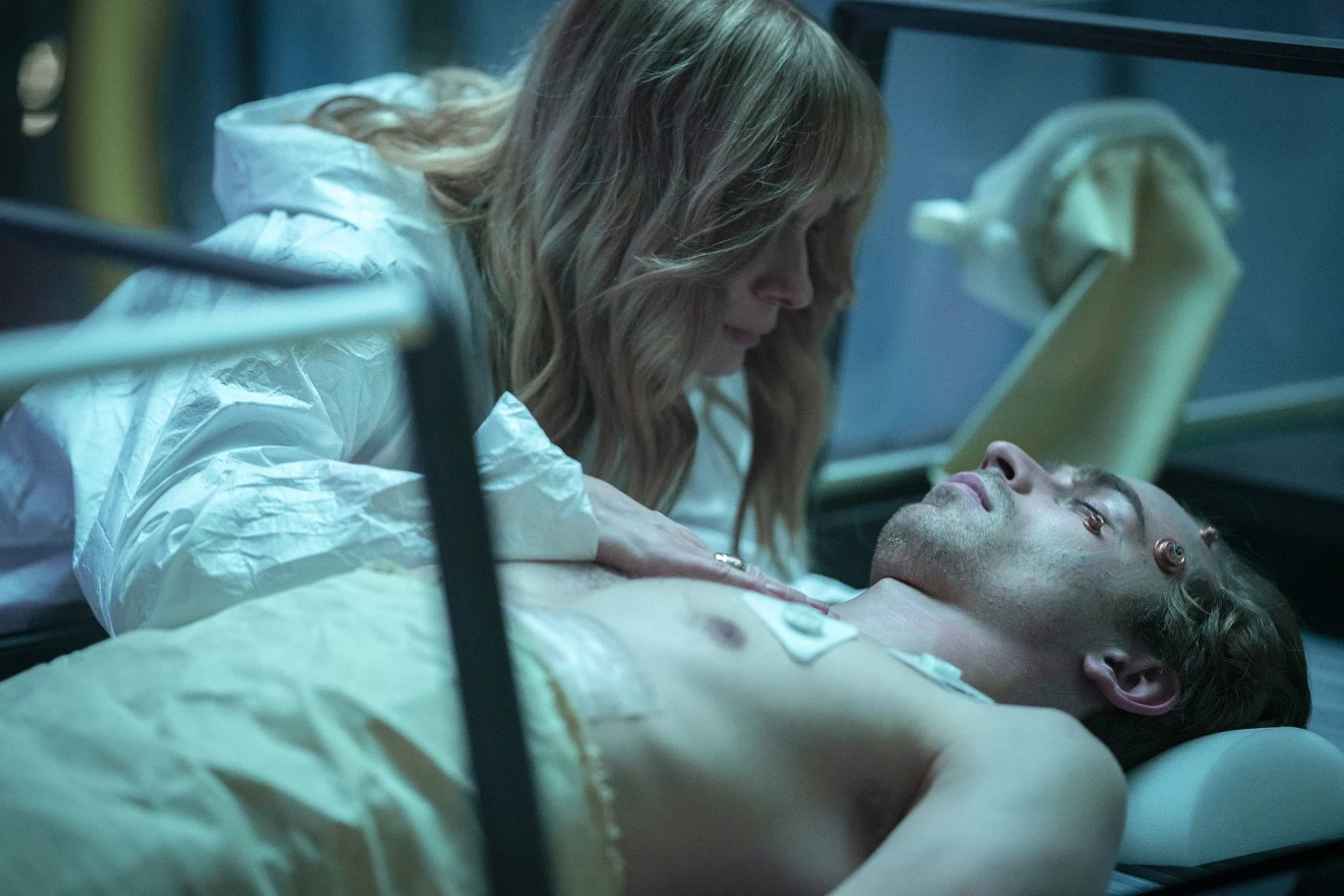 Magdalena Cielecka i Jędrzej Hucnar w serialu "Dziewczyna i kosmonauta"