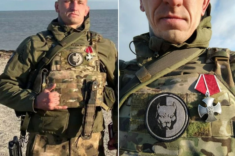 Zrzut ekranu. MIchaił Turkanow z Orderem Odwagi Zrzut ekranu. MIchaił Turkanow z Orderem Odwagi