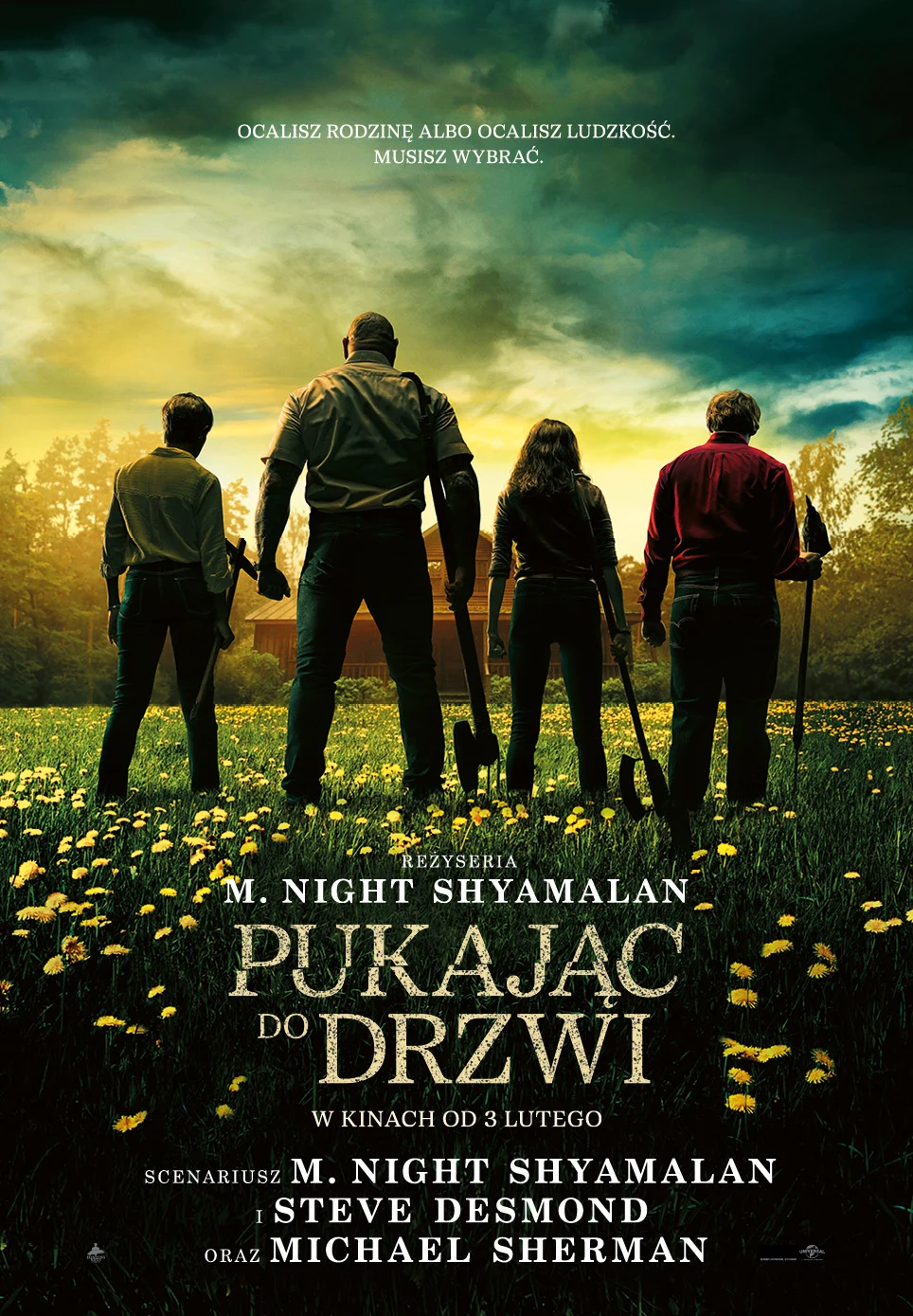 Plakat filmu "Pukając do drzwi" Plakat filmu "Pukając do drzwi"