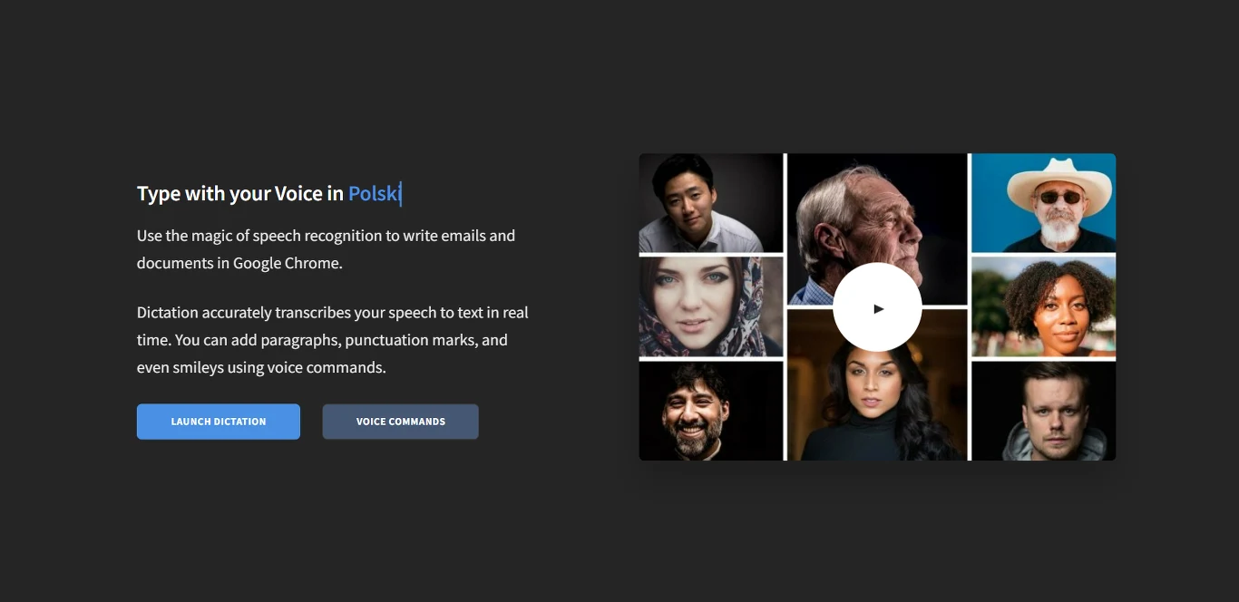 Dictation.io to strona internetowa umożliwiająca transkrypcję online. Dostępna również w języku polskim Dictation.io to strona internetowa umożliwiająca transkrypcję online. Dostępna również w języku polskim