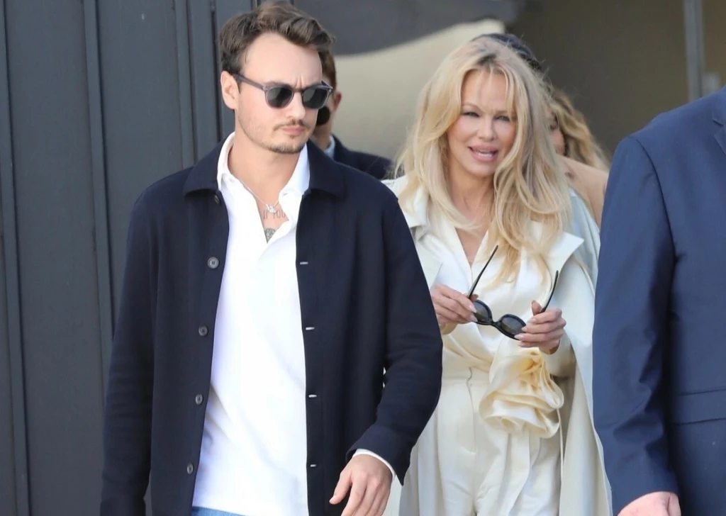 Pamela Anderson z synem Brandonem
