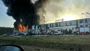 Gigantyczny pożar fabryki dronów na Łotwie. Wysyłano je także do Ukrainy