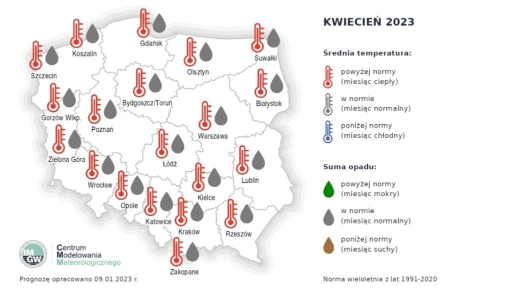 Długoterminowa prognoza pogody IMGW. Kwiecień w tym roku będzie cieplejszy niż w poprzednich latach. Długoterminowa prognoza pogody IMGW. Kwiecień w tym roku będzie cieplejszy niż w poprzednich latach.