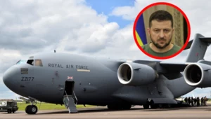 Potężny samolot Royal Air Force. Zełenski przyleciał nim do Londynu