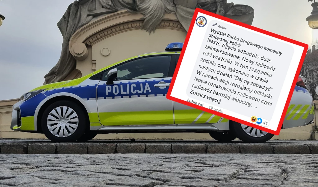 Policjanci pochwalili się nowym radiowozem