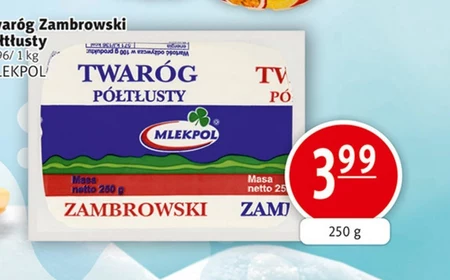 Mlekpol Twaróg półtłusty zambrowski 250 g