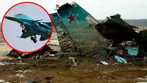 Katastrofa rosyjskiego myśliwca-bombowca Su-34 w Ukrainie