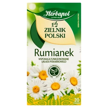 Herbapol Zielnik Polski Herbatka ziołowa rumianek 30 g (20 x 1,5 g) - 0