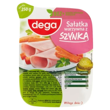 dega Sałatka warzywna z szynką 250 g - 5