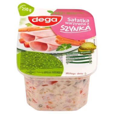 dega Sałatka warzywna z szynką 250 g - 4