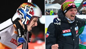 Puchar Świata w skokach narciarskich. Na zdjęciu: Havlor Egner Granerud i trener norweskich skoczków Alexander Stoeckl