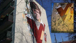 Wandale zniszczyli murale upamiętniające legendy Widzewa