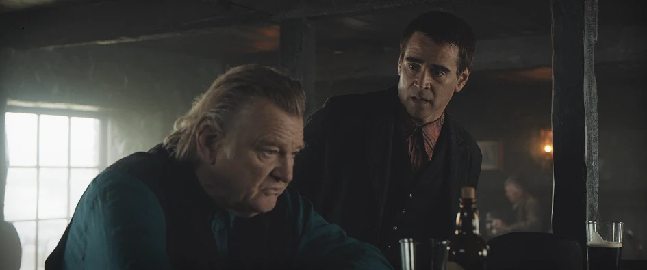 Colin Farrell i Brendan Gleeson w filmie Duchy Inisherin Colin Farrell i Brendan Gleeson w filmie Duchy Inisherin