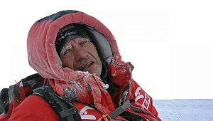 Maciej Berbeka podczas zimowego wejścia na Broad Peak w 2013 roku