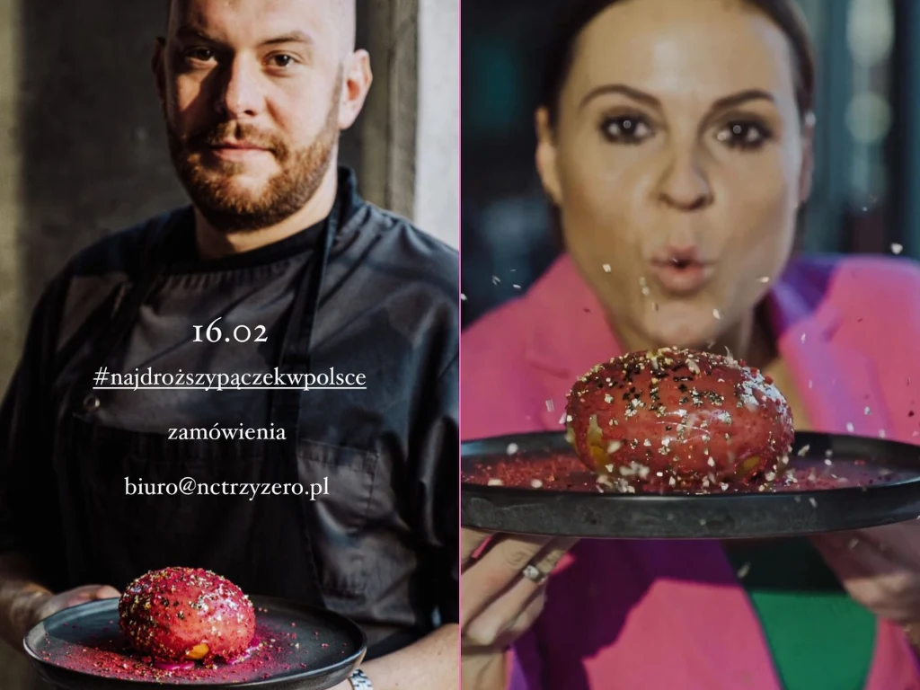 Kuba Wojewódzki sprzedaje najdroższe pączki w Polsce