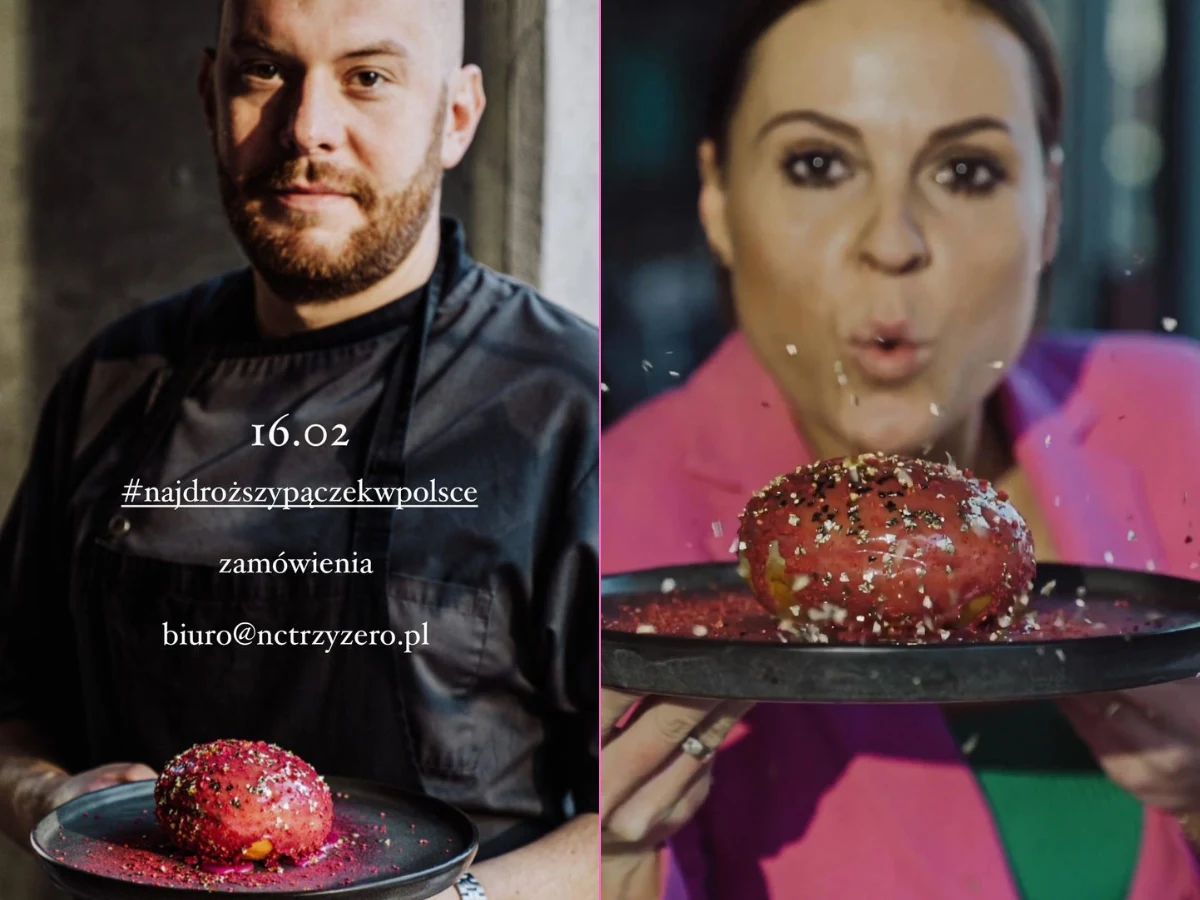 Kuba Wojewódzki sprzedaje najdroższe pączki w Polsce Kuba Wojewódzki sprzedaje najdroższe pączki w Polsce