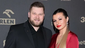 Paweł Fajdek z żoną Sandrą