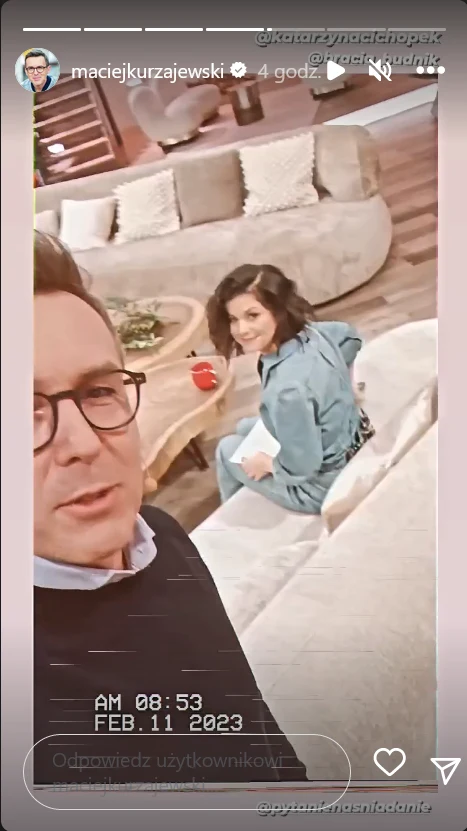 Maciej Kurzajewski, Katarzyna Cichopek Maciej Kurzajewski, Katarzyna Cichopek