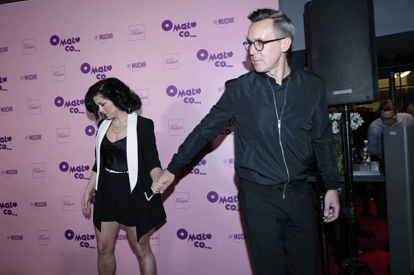 Katarzyna Cichopek i Maciej Kurzajewski uciekają ze ścianki Katarzyna Cichopek i Maciej Kurzajewski uciekają ze ścianki