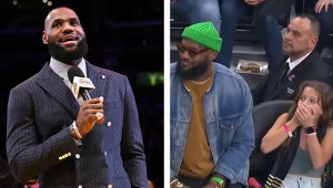 LeBron James zszokował młodą fankę koszykówki. Wystarczyło, że... obok niej usiadł!