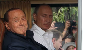 Silvio Berlusconi i Władimir Putin podczas wizyty na Krymie, 2015 rok