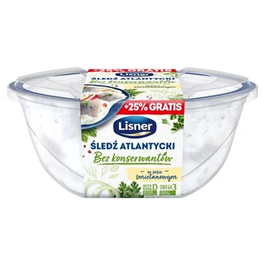 Lisner Śledź atlantycki w sosie śmietanowym 350 g - 2