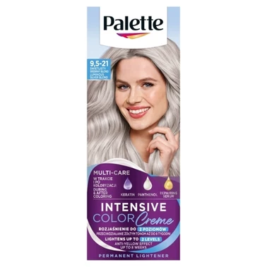 Palette Intensive Color Creme Farba do włosów świetlisty srebrny blond 9.5-21 - 0