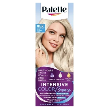 Palette Intensive Color Creme Farba do włosów w kremie rozjaśniacz 10-2 (A10) ultrapopielaty blond - 0