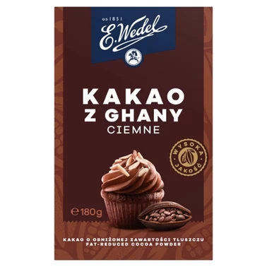 E. Wedel Kakao z Ghany ciemne 180 g - 0