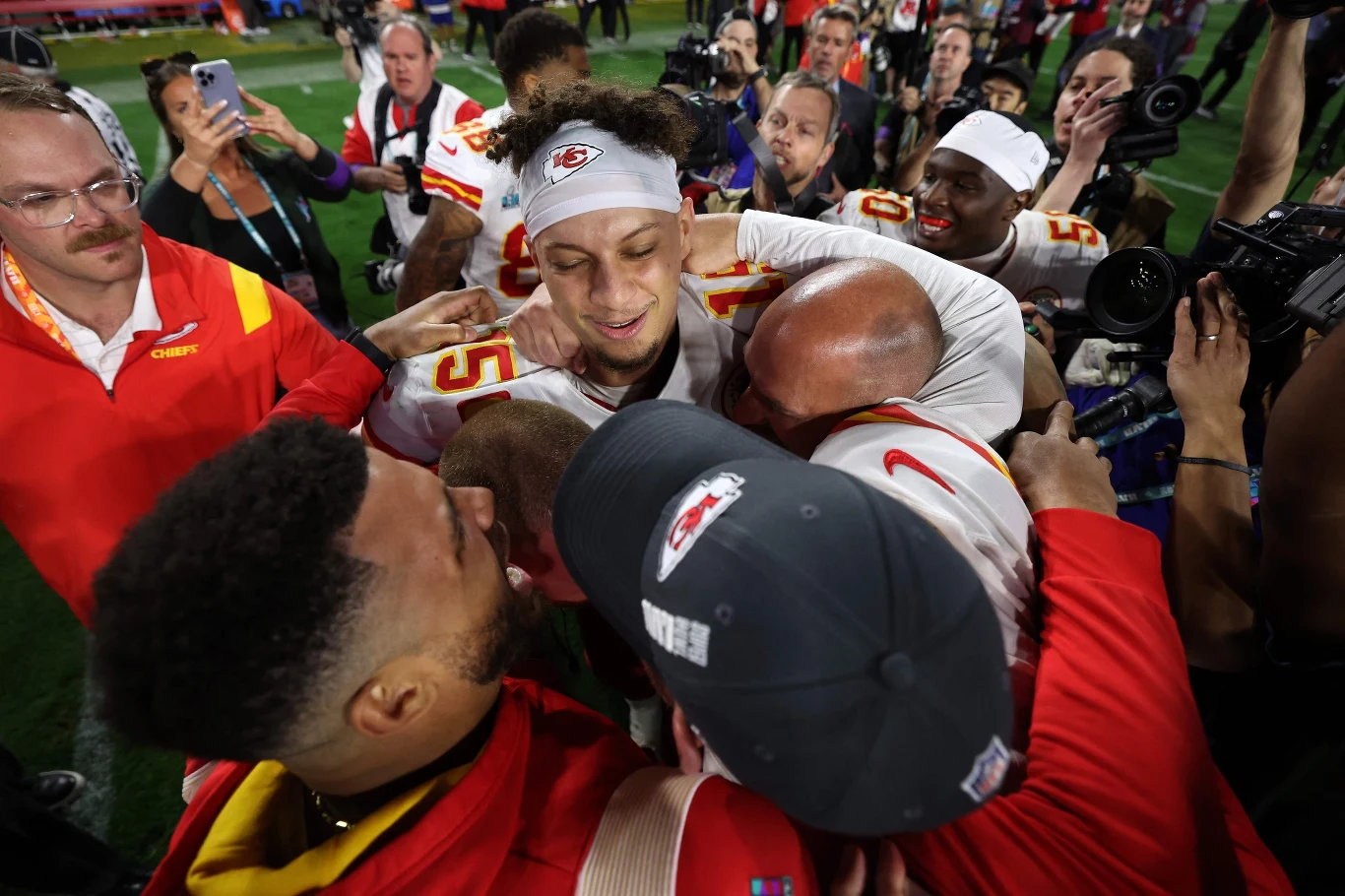 Radość zawodników Kansas City Chiefs