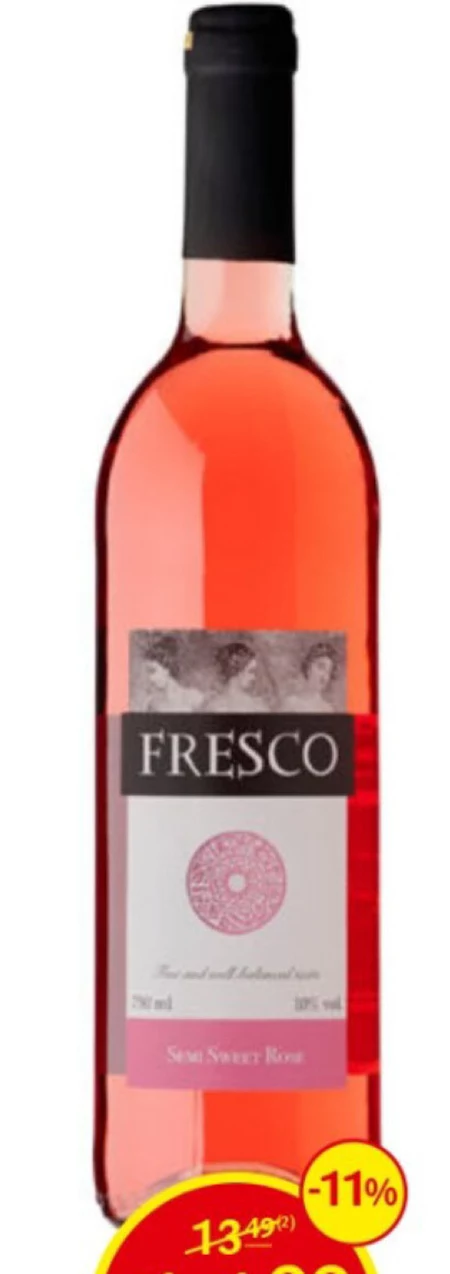 Fresco Wino różowe półsłodkie polskie 750 ml