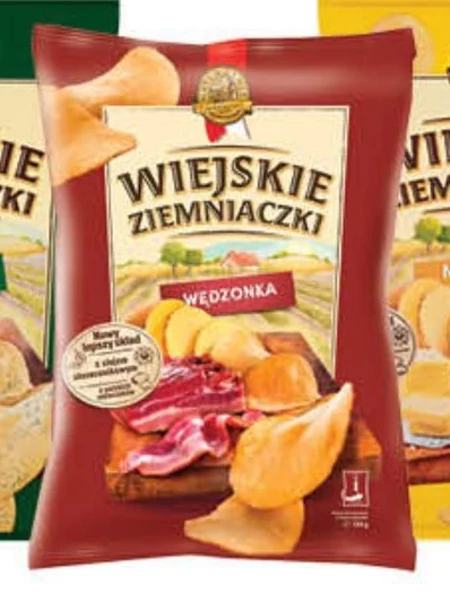 Wiejskie Ziemniaczki Chipsy ziemniaczane papryka 130 g