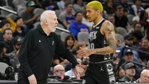 NBA. Gregg Popovich jest bardzo zadowolony z tego, ile do ekipy San Antonio Spurs wnosi Jeremy Sochan