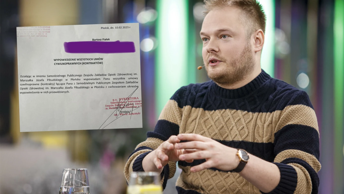 Bartosz Fiałek zwolniony z płońskiego szpitala. "Od początku byłem niechciany" Bartosz Fiałek zwolniony z płońskiego szpitala. "Od początku byłem niechciany"