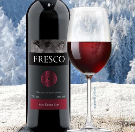 Fresco Wino czerwone półsłodkie polskie 750 ml