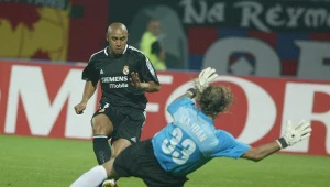 Radosław Majdan i Roberto Carlos