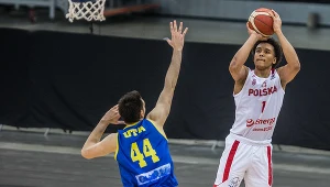 Jeremy Sochan w swoim debiucie dla reprezentacji Polski z Rumunią był jednym z najlepiej punktujących graczy na parkiecie