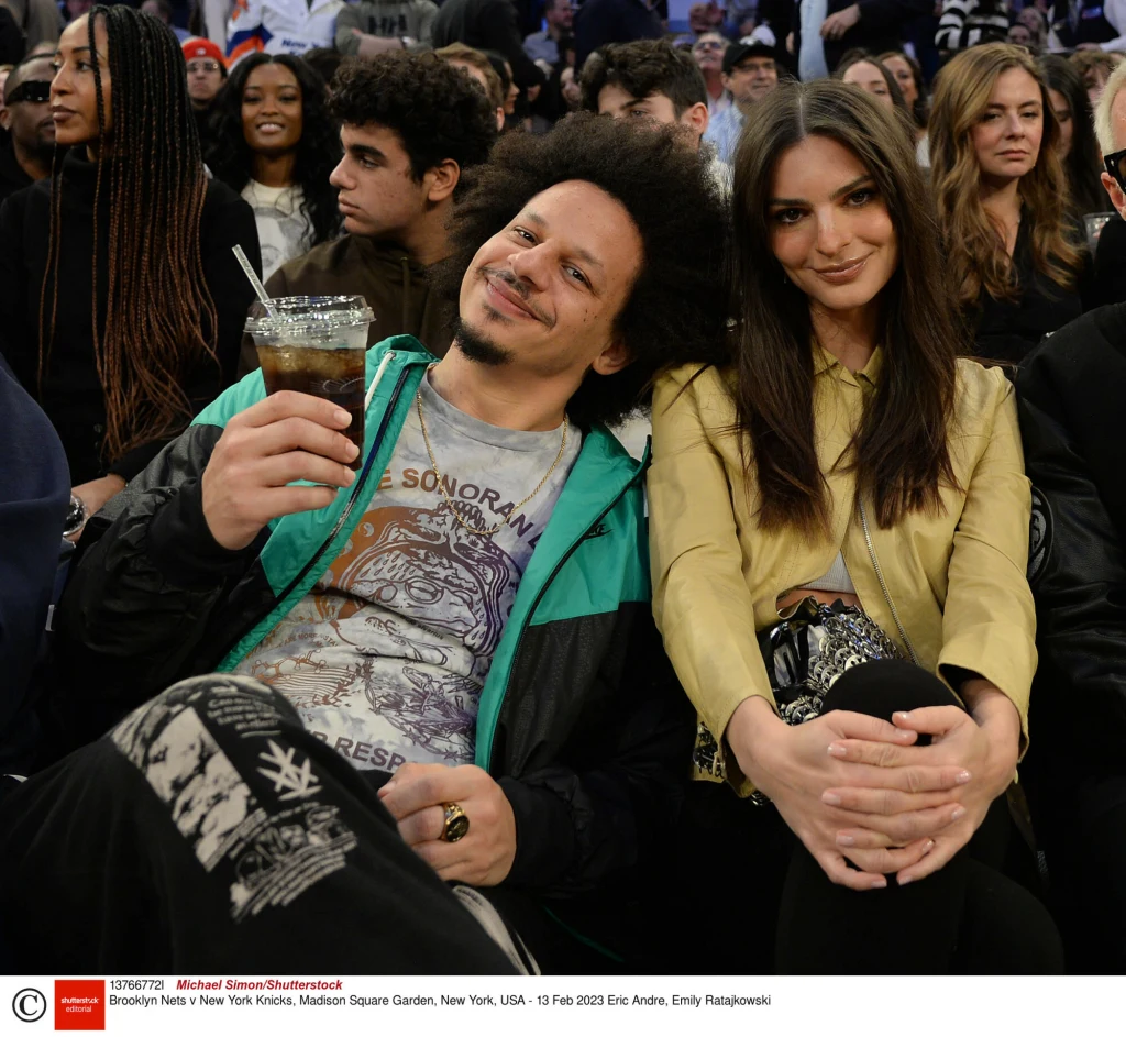 Emily Ratajkowski i Eric André na meczu NBA Emily Ratajkowski i Eric André na meczu NBA