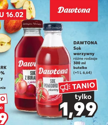 Dawtona Sok pomidorowy pikantny 330 ml