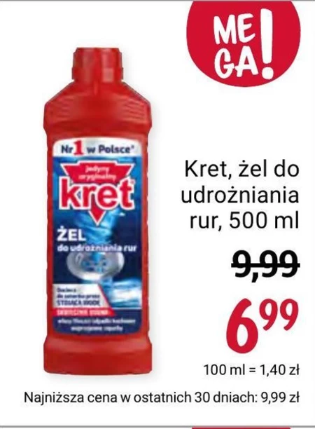 kret Żel do udrożniania rur 500 g